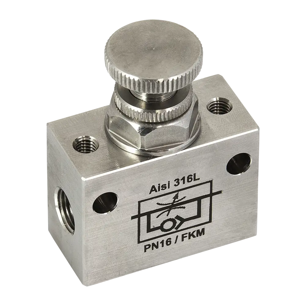Reguladores de caudal en línea de acero inoxidable