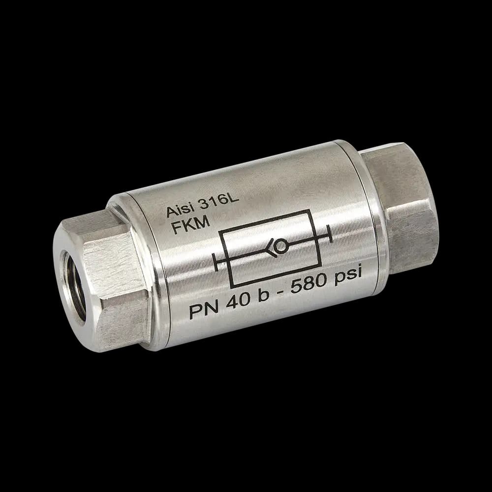Válvulas unidireccionales de acero inoxidable