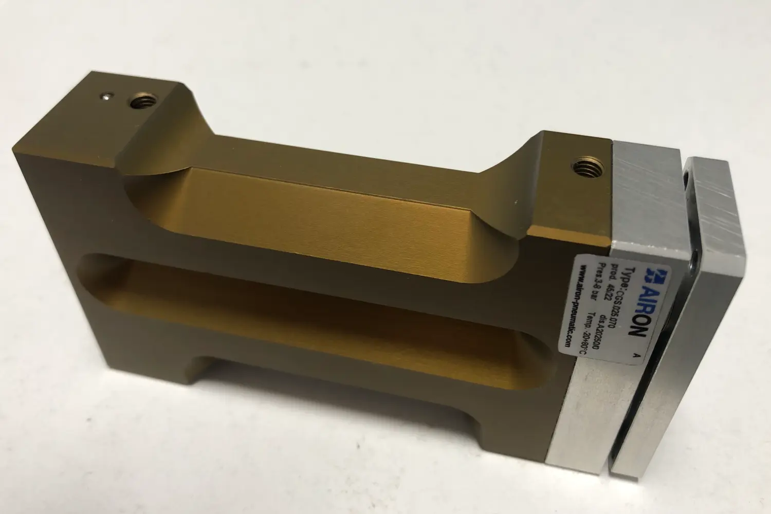 Doppia guida speciale airon con corpo anodizzato oro